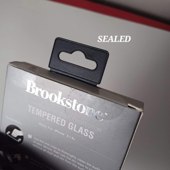 Brookstone Screen Protector NEW For iPhone X & XS -Tempered Glass -Ultra Clear - Picture 6 of 10
